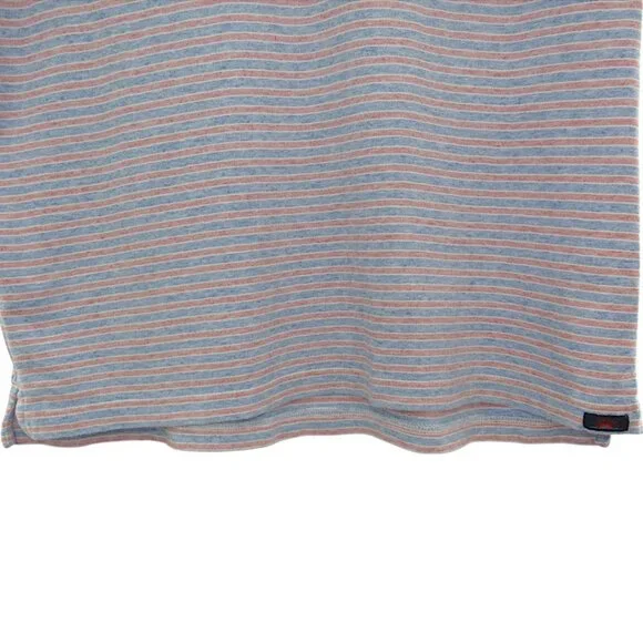 Faherty Striped Red White Blue Polo Shirt M Coastal Preppy Retrocore Summer Surf